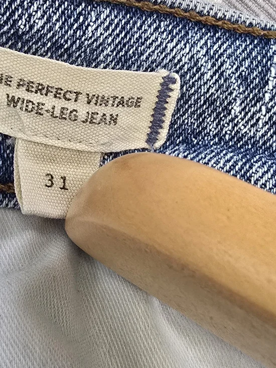 Madewell The Perfect Vintage Wide Leg Jeans, Size 31, Euc, Wide Leg, Full Lenght - Picture 6 of 9